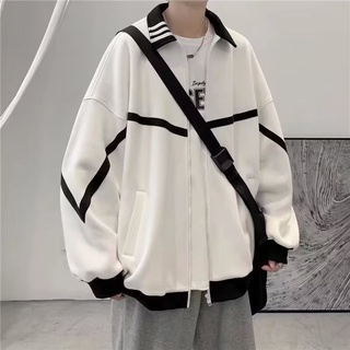New European And American Hong Kong-Style Baseball Uniforms For Men Niche Oversized Casual Simple Varsity Coat Youth Trend Handsome Jacket Design Sense Couple Clothes #3