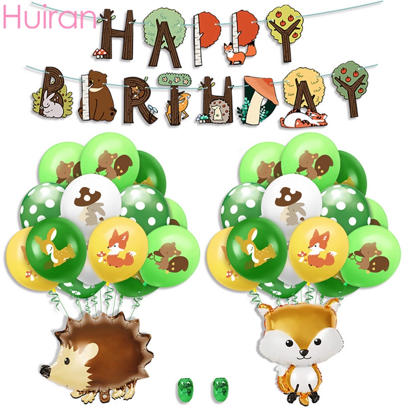 Woodland Animal Party Balloon Banner Woodland Party Jungle Safari Happy  Birthday Party Decoration Kids Animal Forest Party Supplies | Shopee  Philippines