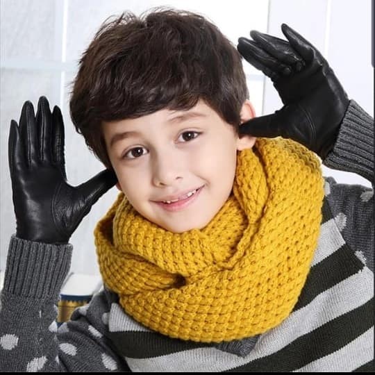 Original Leather Gloves Children Gloves 01 High Quality!! Shopee