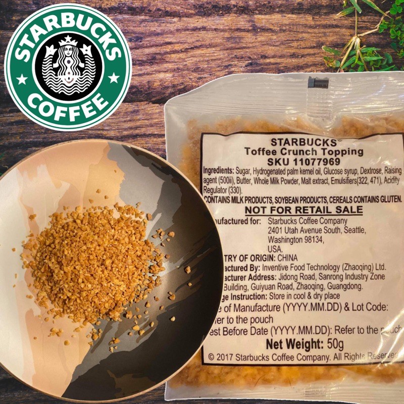 Starbucks Toffee Crunch Topping Shopee Philippines