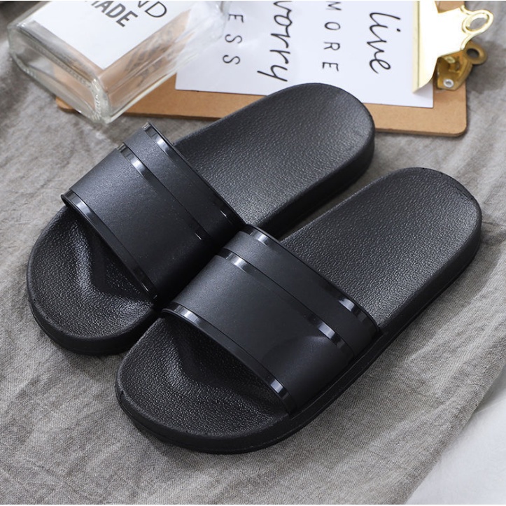JYC. Couples Unisex Shinny PU Slides Rubber Sandals #SM457 (add one ...