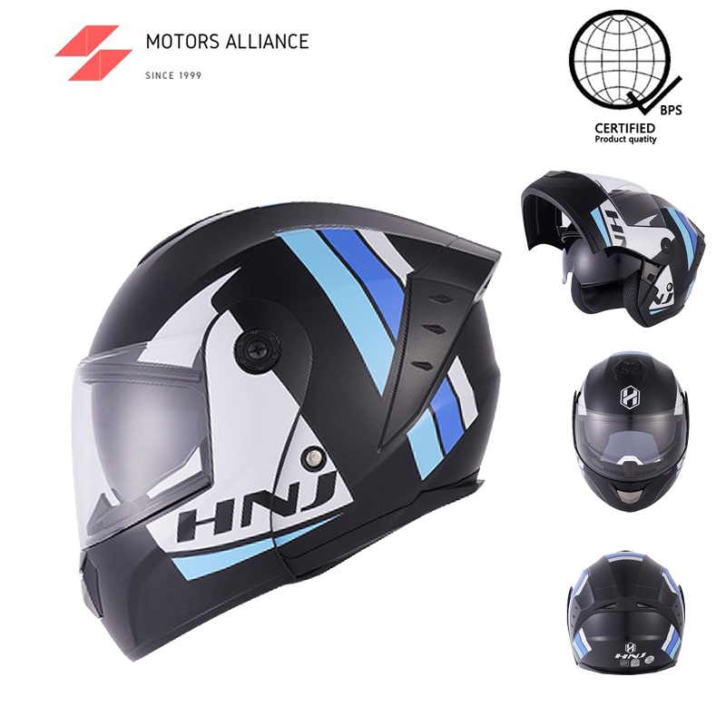 Motors Alliance HNJ 630 Motorcycle Full face helmet for dual visor