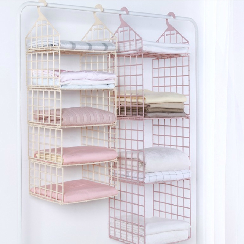 Hang Home Wardrobe Clothes Multi Layer Storage Basket Storage Cabinets Shopee Philippines