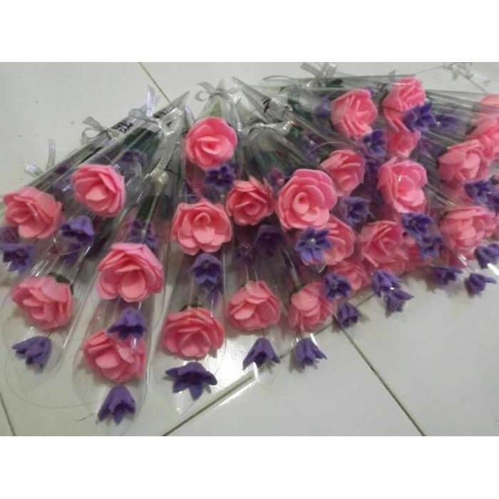 Rose Flannel Rose Bouquet Graduation Single Flowers Shopee Philippines