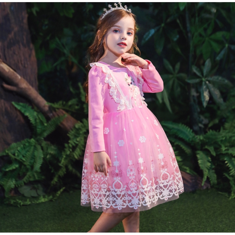 Kids Frozen Elsa Dress Princess Dresses Girl 's Party Costume Kids