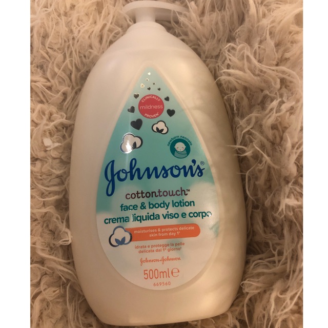 cotton touch face and body lotion