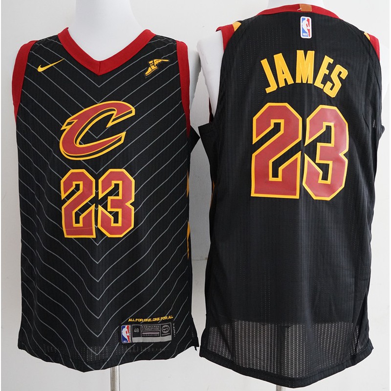 black lebron james cavs jersey