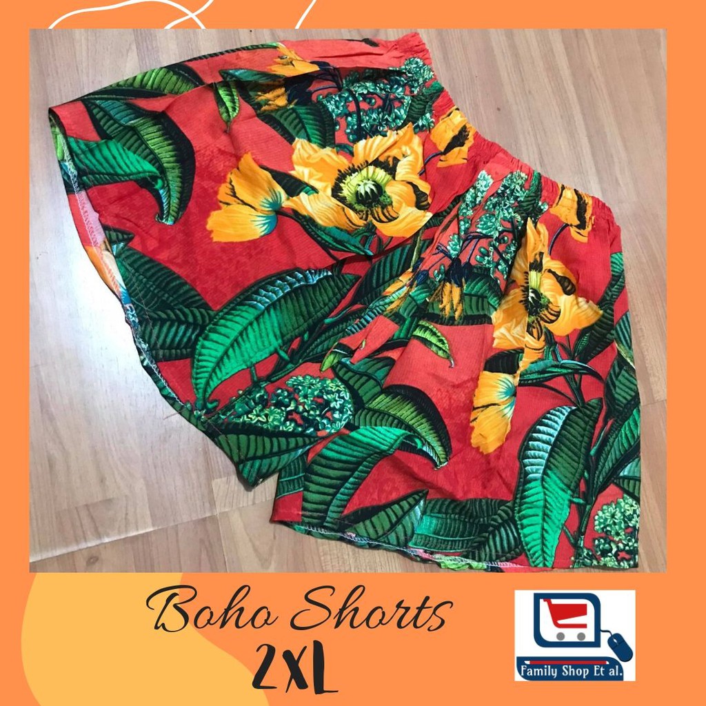 plus size boho shorts