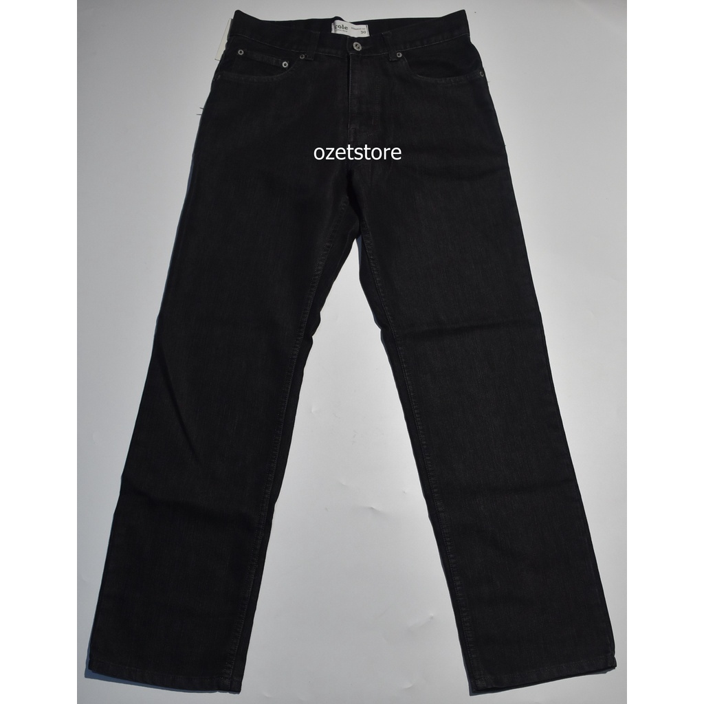 COLE Men's Black Straight Fit Jeans CPS06 ORIGINAL