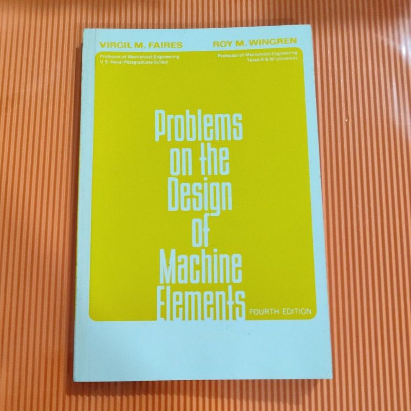 Design of Machine Elements Book by Faires Shopee Philippines