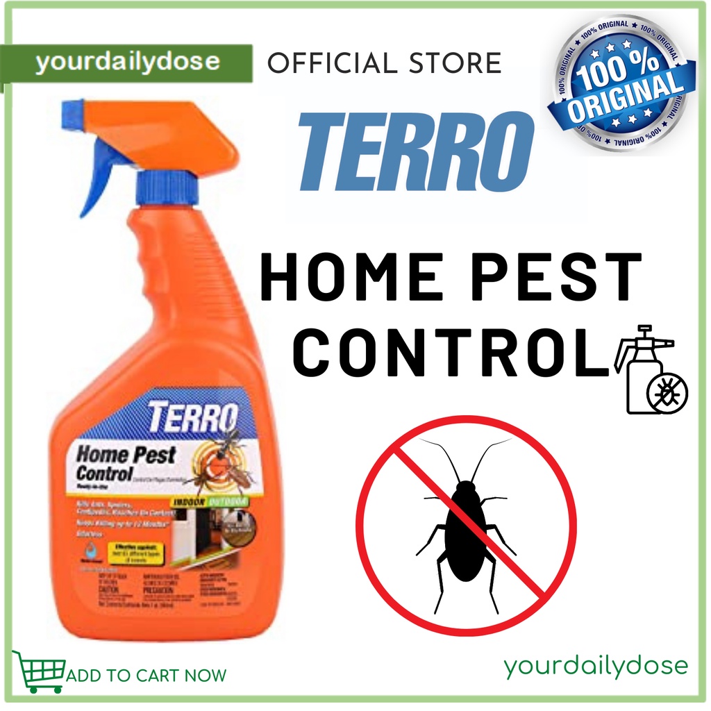 TERRO HOME PEST CONTROL READY TO USE INDOOR/OUTDOOR USES 946ML | Shopee ...