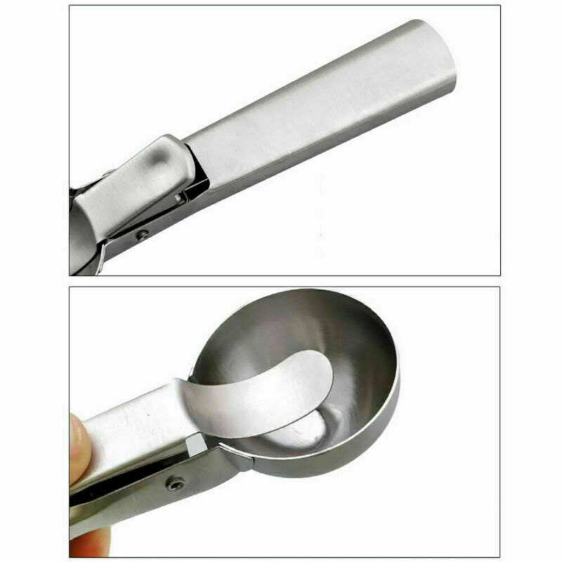 ICE CREAM SCOOP STAINLESS STEEL FOR MASH POTATO ICE CREAM SPOON BALL SCOOPER NEW