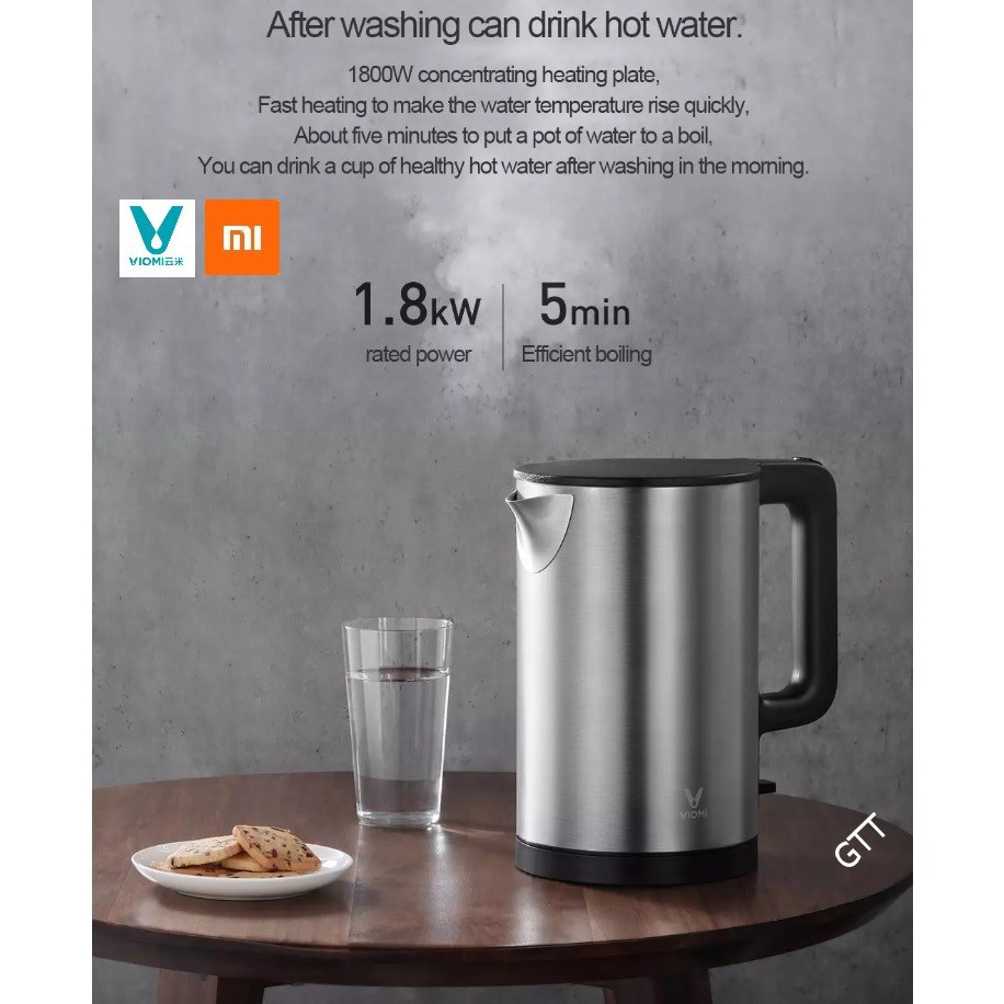 Xiaomi Viomi Stainless Steel Electric Kettle 1.5L | Shopee Philippines