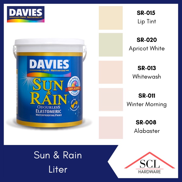 DAVIES Sun & Rain BEIGE / PINK (Light Colors) 1 Liter Shopee Philippines