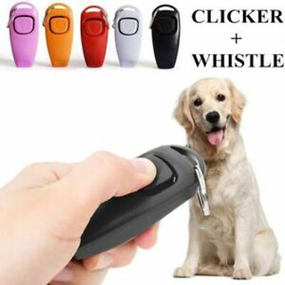 Hot Sale!Combo Dog Clicker & Whistle - Training,Pet Trainer Click Puppy With Guide #4