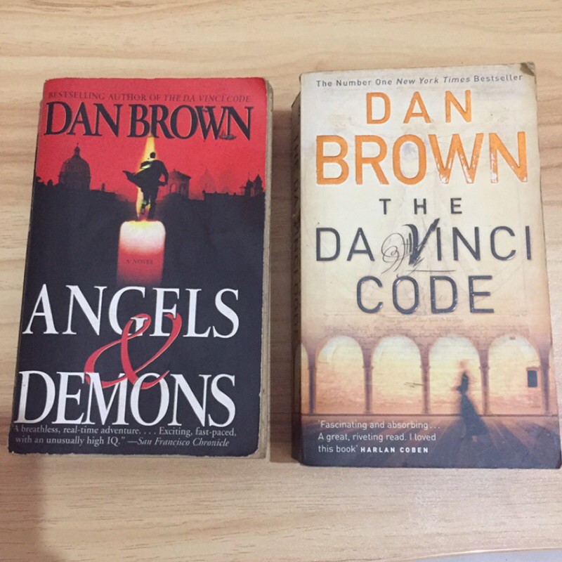 Dan Brown Preloved Books Angels Demons The Da Vinci Code Shopee Philippines