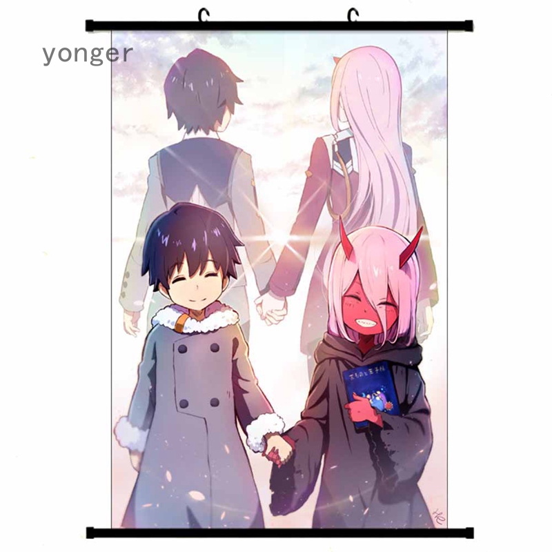 Anime Manga Darling In The Franxx Wall Scroll Painting 40x60 Picture Wallpaper Stickers Poster Shopee Philippines