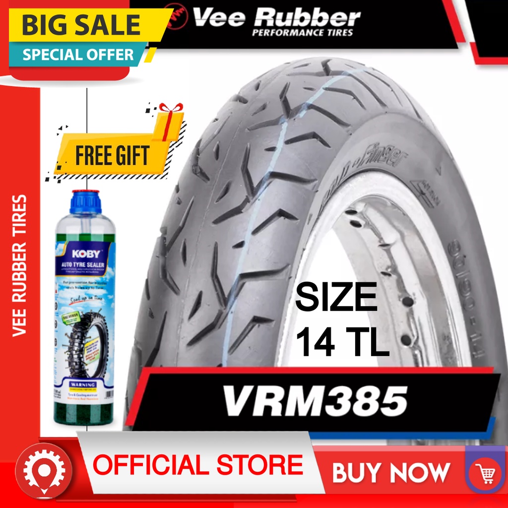 Vee Rubber VRM385 GoldFinger 14 TL Motorcycle Tire Shopee Philippines