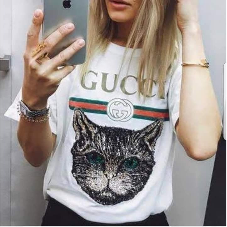 Gucci Best Seller Mystic Cat Tee | Shopee Philippines