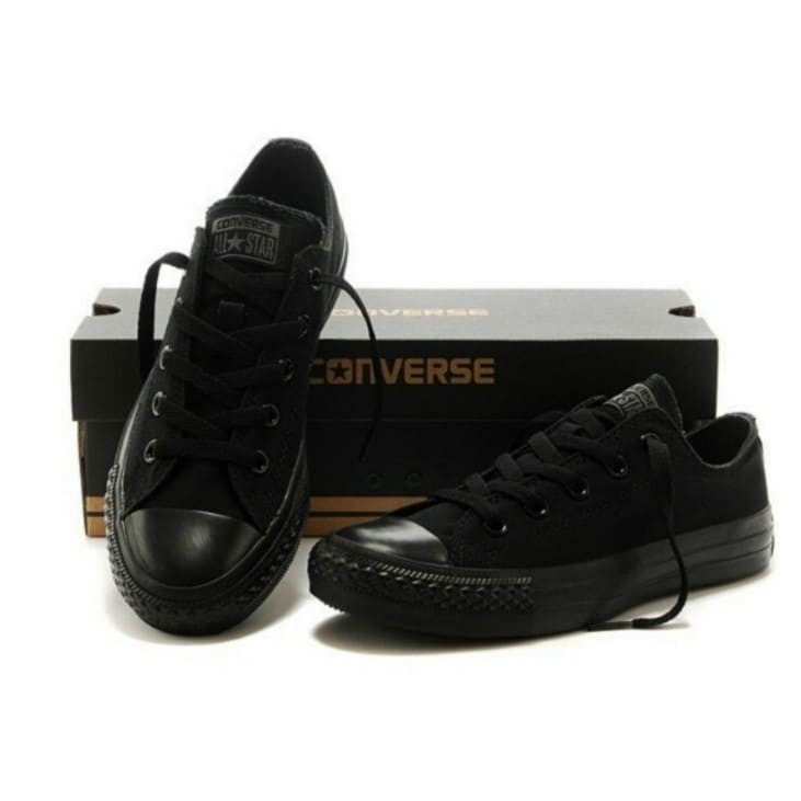 marmelade komprimeret Gepard All black low cut converse shoes for women#800(36-40) | Shopee Philippines