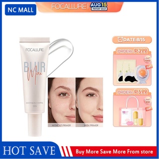 (Big Seller)FOCALLURE Clear Gel Oil-Control Refreshing Face Primer Glow Pore-Blurring Smooth Surface Primer Makeup包邮