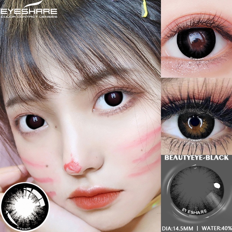 Eyeshare Contact Lens Green Eye Colored Beauty Lenses Cosmetic Pair