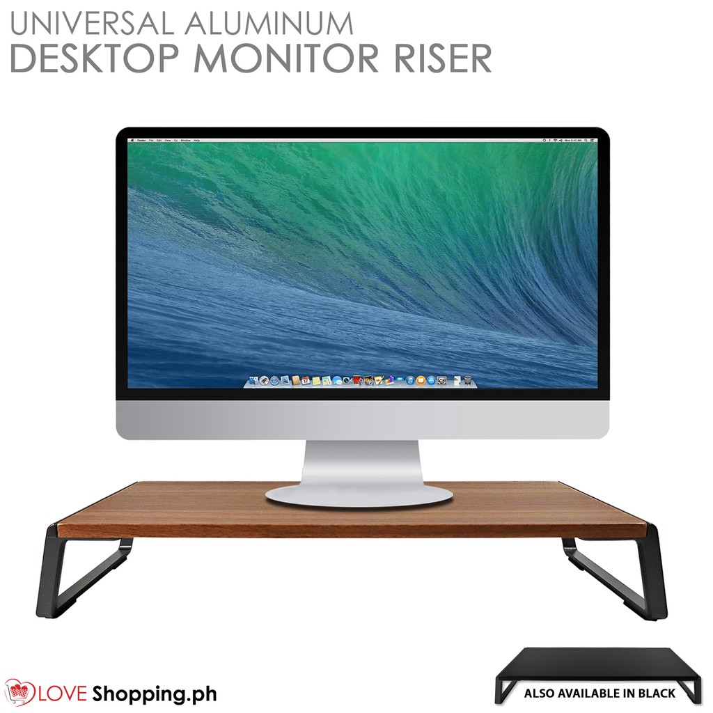 Universal Aluminum Desktop Monitor  Stand  Laptop Riser 