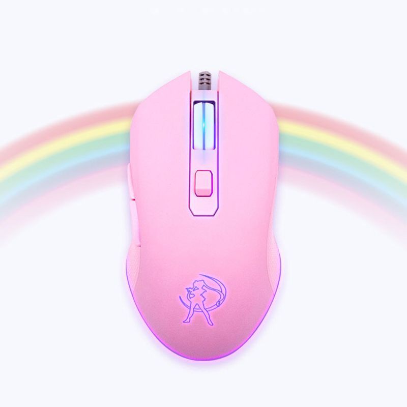Gaming Mouse Silent Click 7 Colors LED Light Optical Game Mice