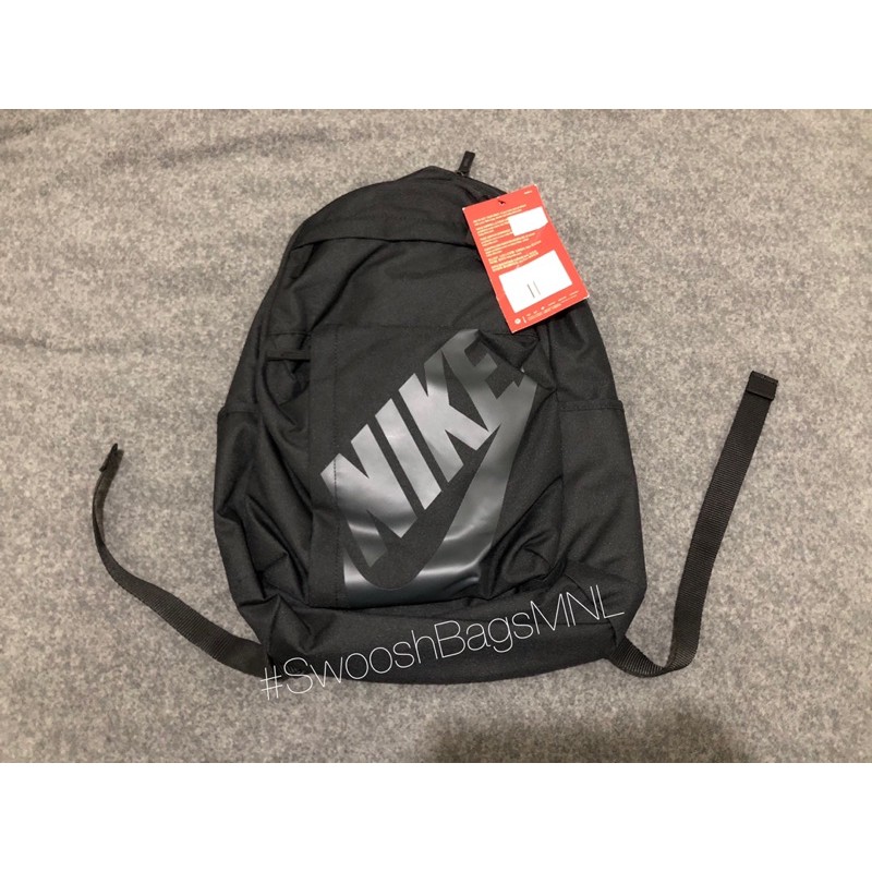 nike elemental backpack black and grey