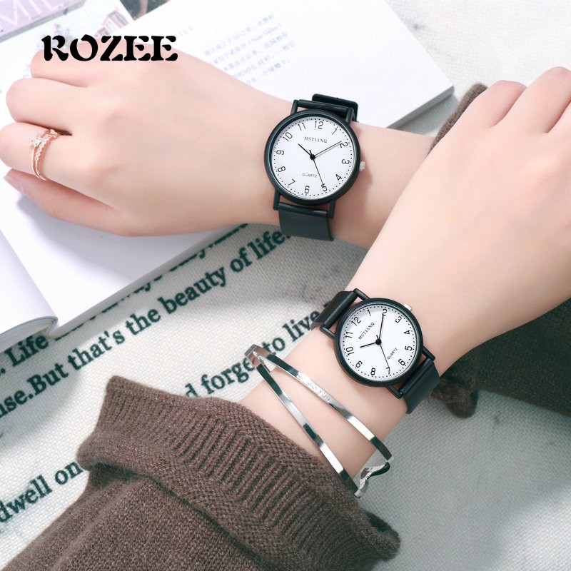 [ROZEE]COD Simple and fashionable couple watch retro casual ins men ...