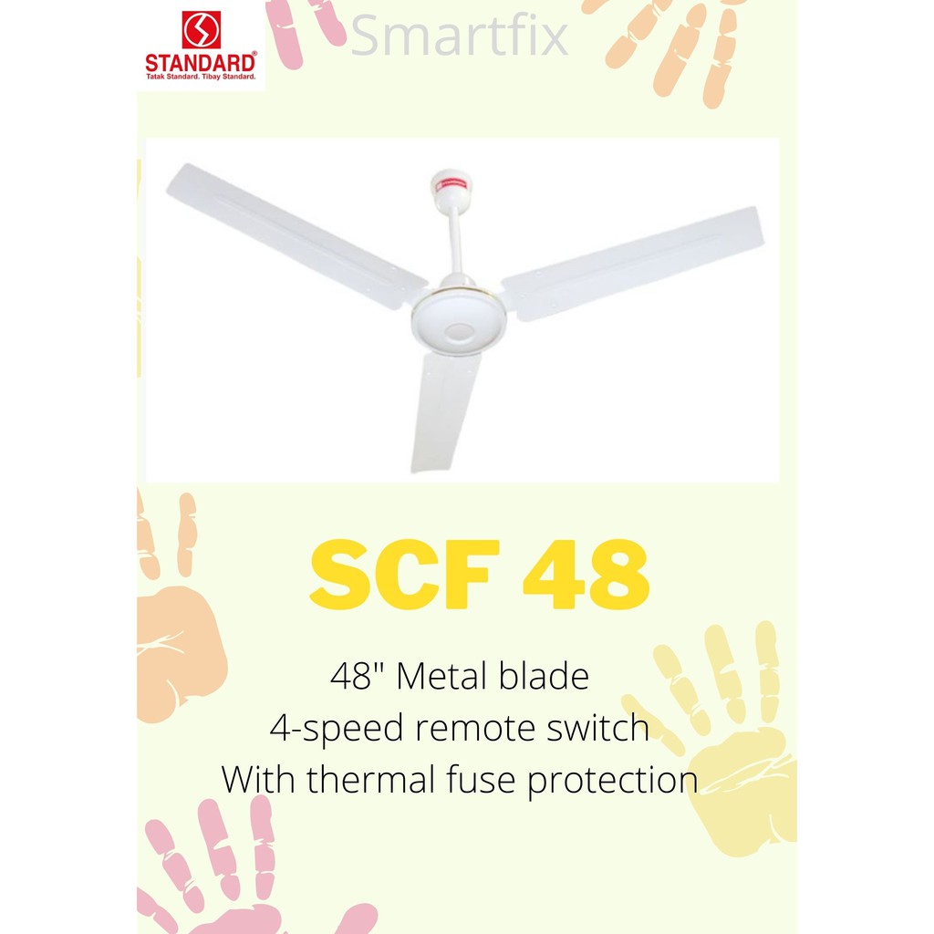 Standard Ceiling Fan 48 Metal Blade Scf 48 Shopee Philippines Standard Ceiling Fan 48 Metal Blade Scf 48 Shopee Philippines
