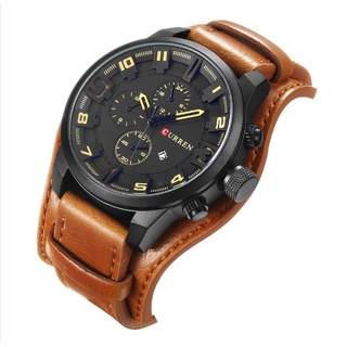WSAR CURREN Leather Watch Quartz Men's Watches #5