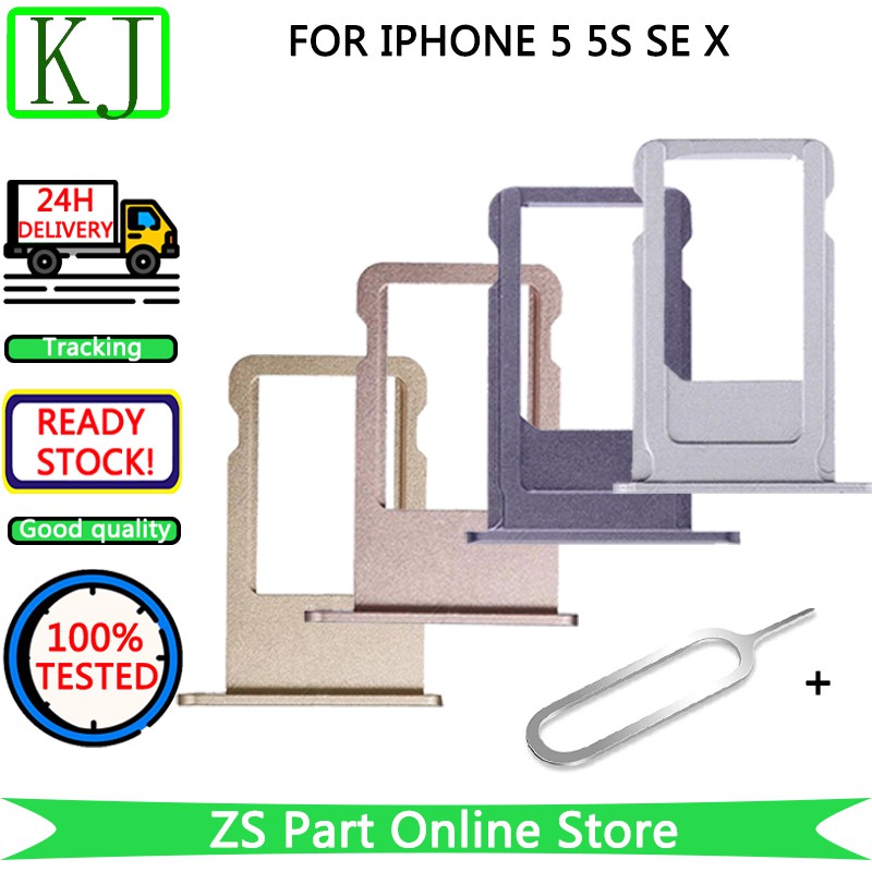 Sim Card Tray For Iphone 5 5s X Se Sim Card Slot Holder Shopee Philippines