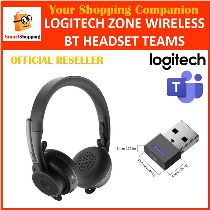 Yyxxspot Goods Logitech Zone Wireless Bluetooth Anc Headset Certified For Microsoft Teams Qi Wireles Shopee Philippines