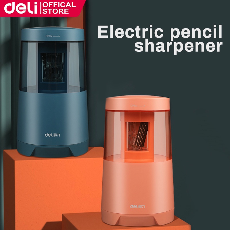 Deli X One Piece Electric Pencil Sharpener Touch Switch Pencil Sharpener Stationery Tools EH507