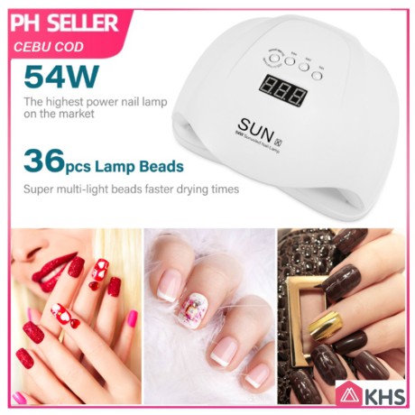 Cebu Cod Nails Dryer Uv Led Lamp 54w Ice Lamp For Manicure Shopee Philippines