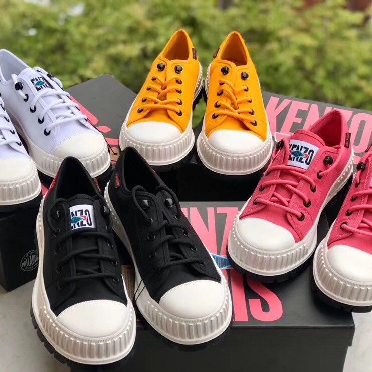 embroidered canvas shoes