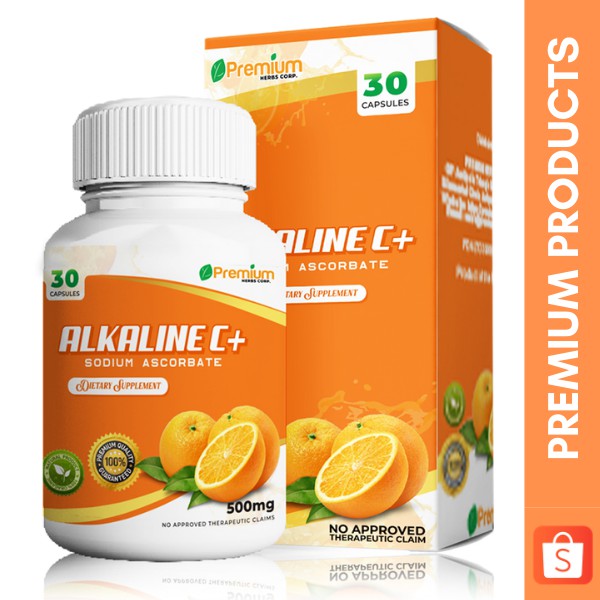 ALKALINE C+ Sodium Ascorbate Multivitamins 30 Capsules Premium Herbs Moringa Extract Zinc 500mg