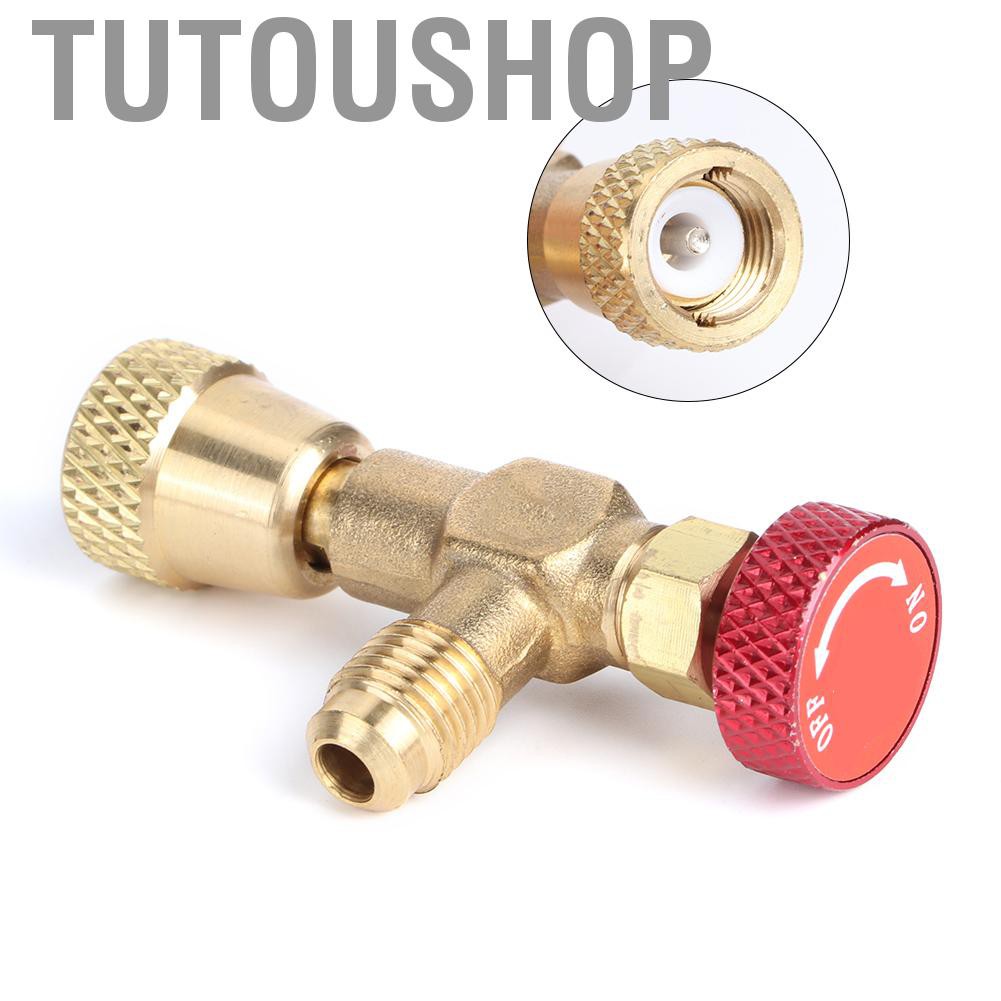 Tutoushop Air Conditioning Refrigerant Control Valve Fluoride Charging ...