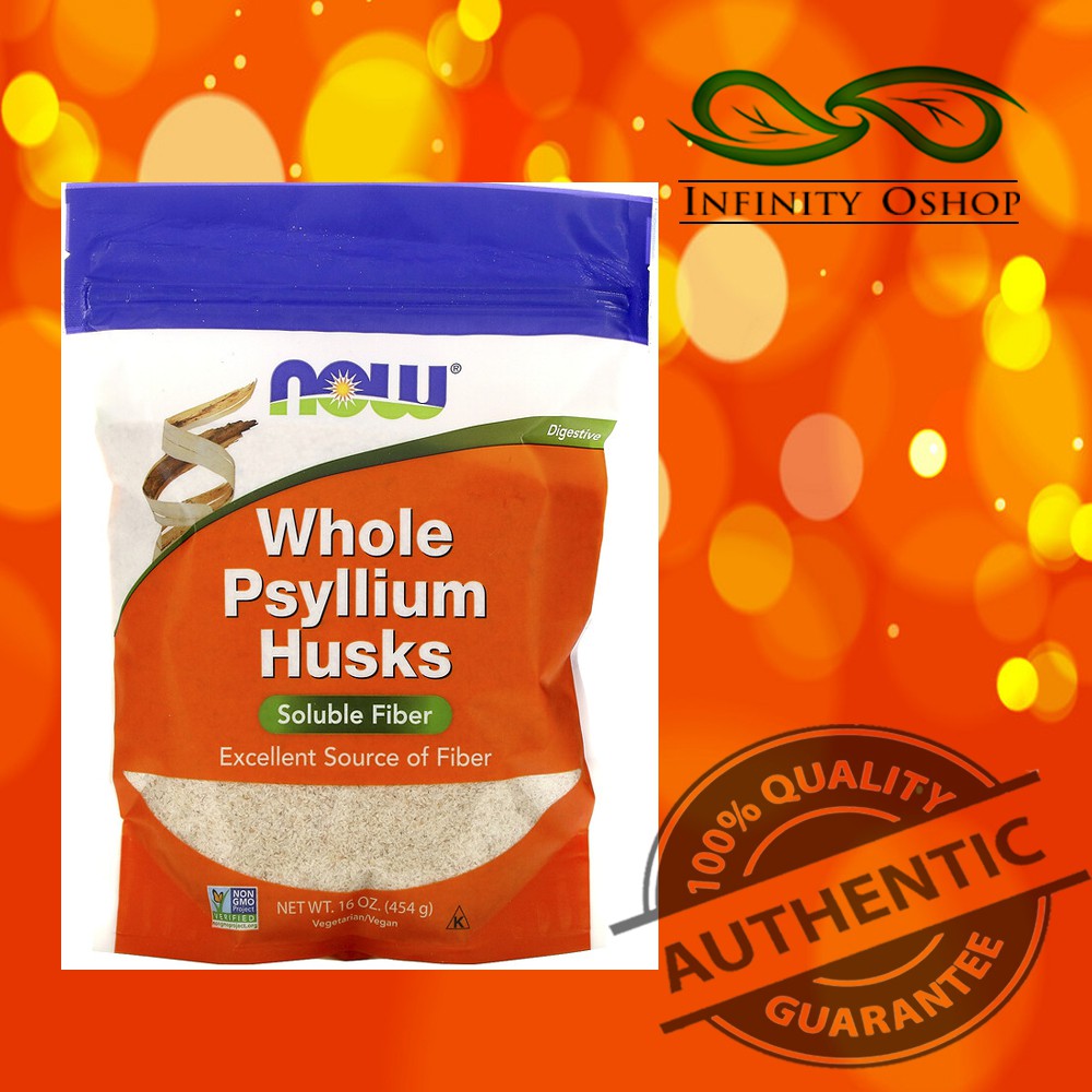 Now Foods Whole Psyllium Husks, 16oz Pouch/12oz Pet Bottle Shopee