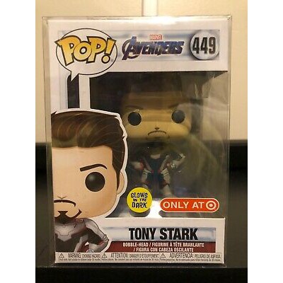 glow in the dark tony stark funko pop