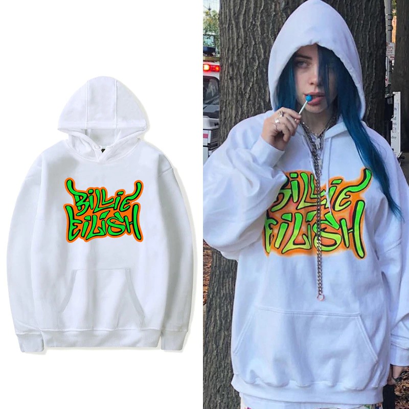 billie eilish in hoodie