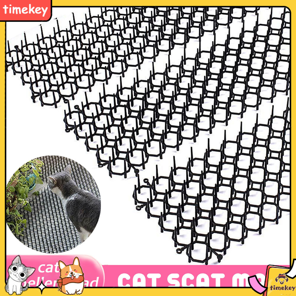 【Timekey】Garden Anti Cat Dog Outdoor Supplies Cat Scat Mat Cats And