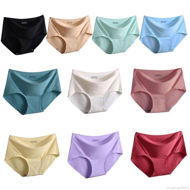 Women's One Piece Seamless Cool Silk PantiesIce Silk Panties Seamless
