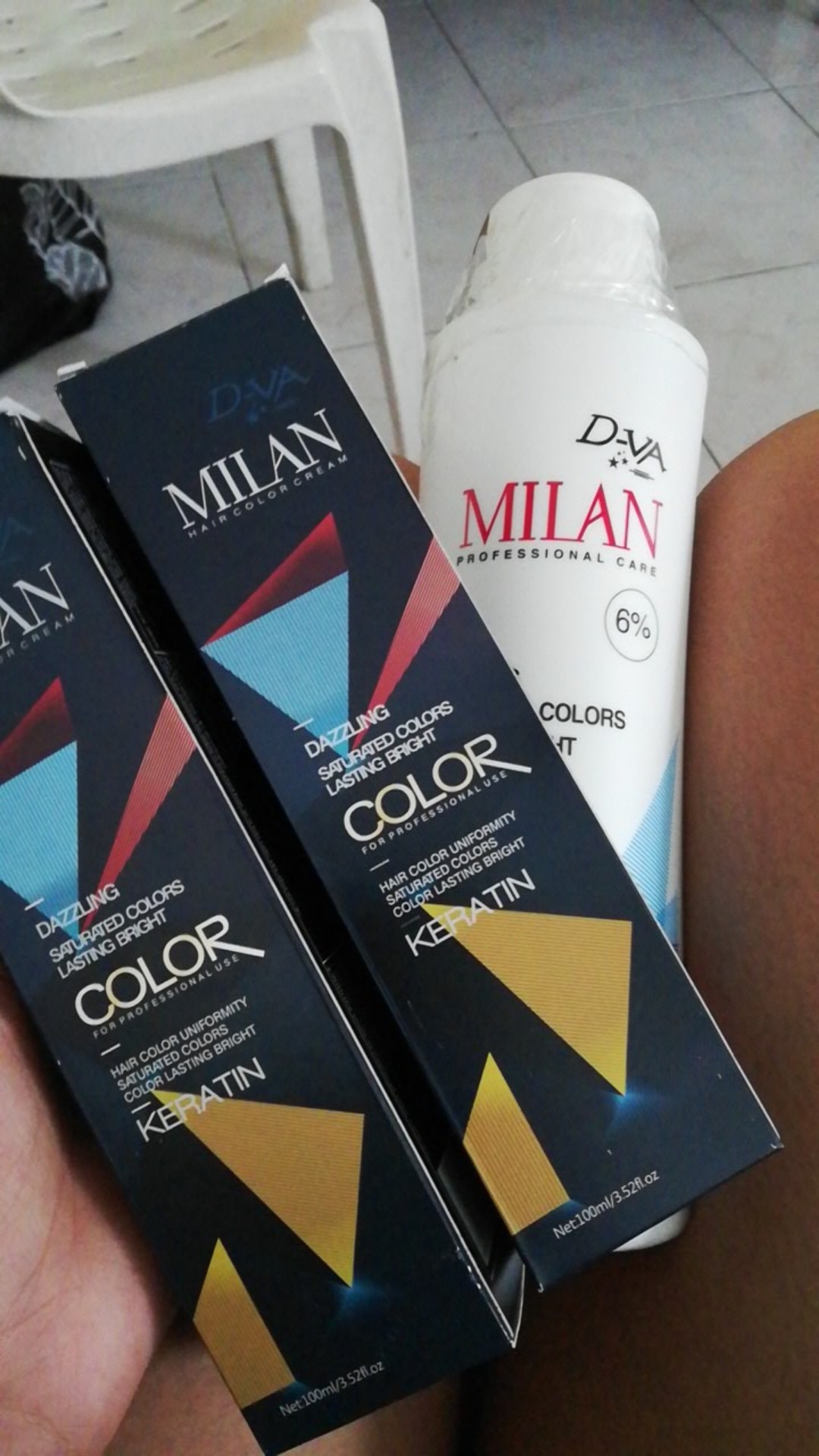 Milan hair color cream firstpage assorted color 100ml salon use