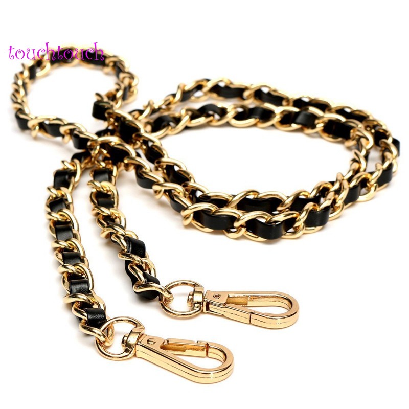 black gold chain purse