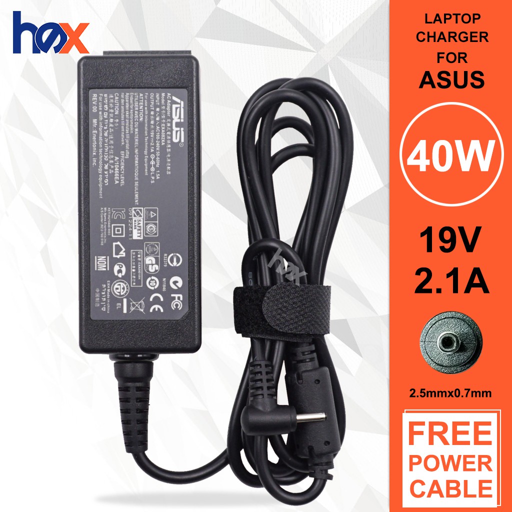 Asus Eee Pc 1015peg 1015pem 1015pn 1015pw 1015px 1015pxd 1015t 1016 1016p Laptop Charger Adapter Shopee Philippines