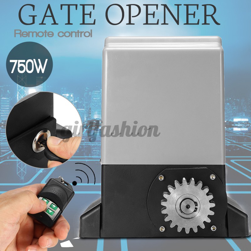 Sliding Gate Opener Electric Operator 3300lbs Remote Control Security Motor