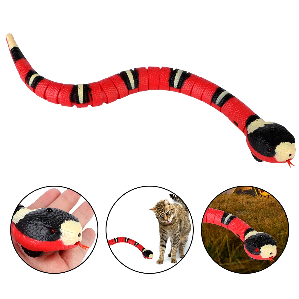 Automatic Electronic Snake Smart Sensing Interactive Cat Toys | Shopee ...