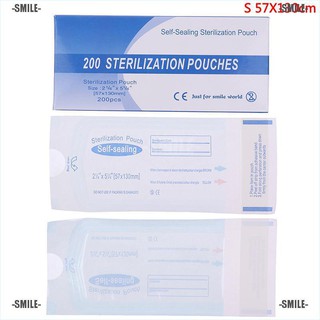 Smile  200pcs/box Disposable Self-Sealing Sterilization Pouches Bags #4